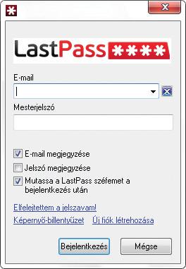 Szoftverteszt Jelszókezelő LastPass Fejlesztő: LastPass.com Ár: ingyenes, 12 dollár/év (Premium változat) Web: www.lastpass.