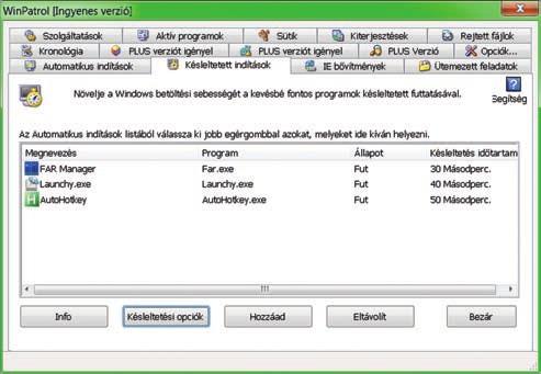 Sysinternals Autoruns Az évek során felhalmozódó, a Windows indulását akár csigalassúvá is tehető, automatikusan startoló szoftverek között például jó társunk lehet Sysinternals Autoruns program