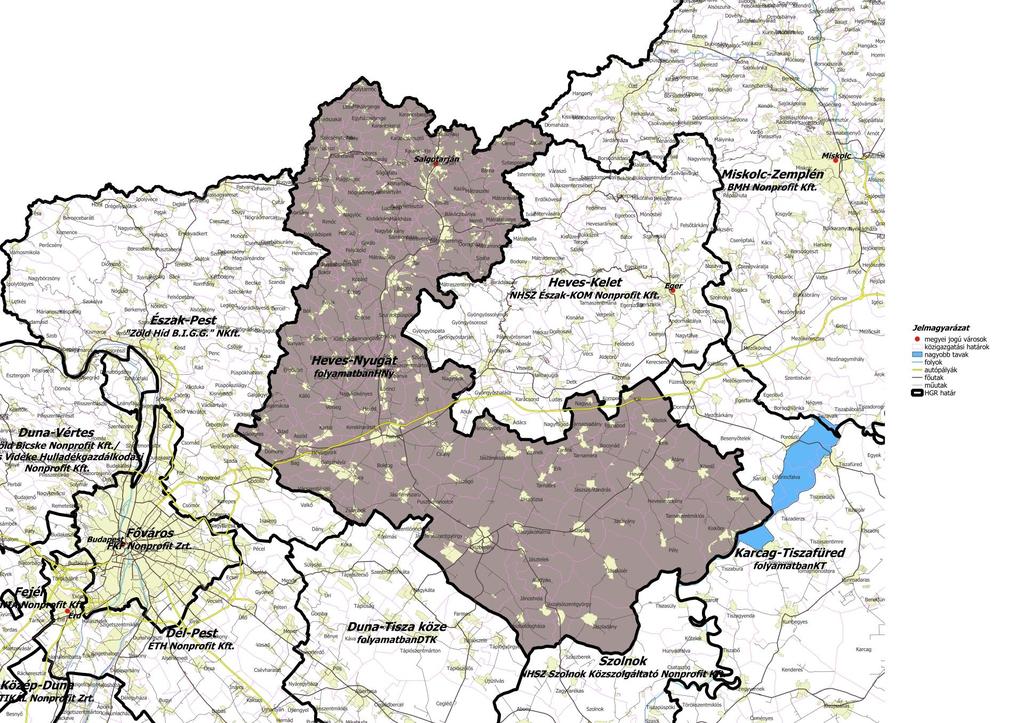 Zagyva-térsége Régió Közszolgáltató: Szelektív Nonprofit Kft. Szolgáltatásban résztvevő további cégek: - Jászberényi V.V. Nonprofit Zrt.