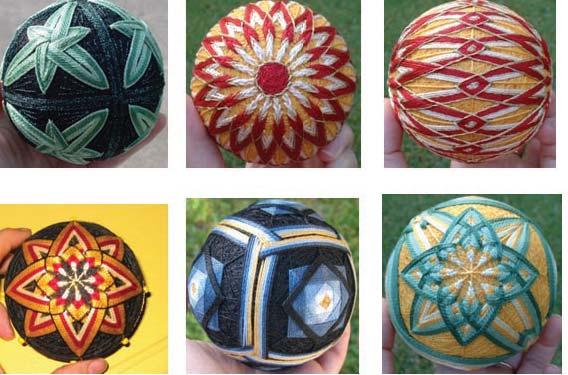 Matematikai kompetenciaterület Segédanyag az összehasonlító geometria tanításához 30 Ősi japán népművészet a Temari.