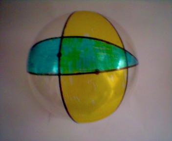 Matematikai kompetenciaterület Segédanyag az összehasonlító geometria tanításához 54 Speciális gömbi négyszögek, amelyeknek nincs síkbeli megfelelőjük 1.