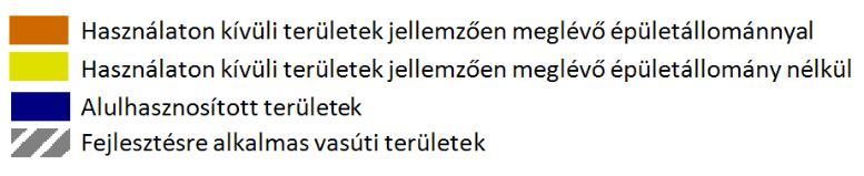 ábra: Barnamezős területek Pesterzsébeten Az alulhasznosítottság a belső területi tartalék nem megfelelő kihasználását, vagy városszerkezetileg nem megfelelő funkciót jelenti.