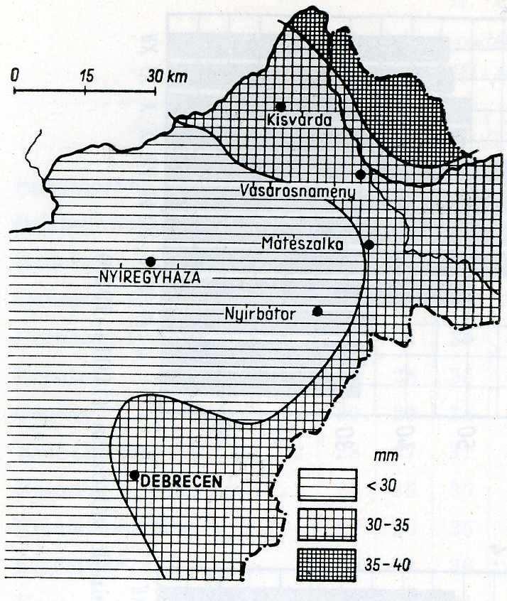 század nagy ármentesítő munkálatainak megkezdése előtt a Nyírség nagyobb része felszíni vizek tekintetében lefolyástalan volt, sok
