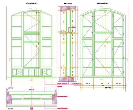 Somogyi Árpád Lovas Tamás: BIM modellezés lézerszkennelés támogatásával 5. ábra. Balra: a rendelkezésre álló 2D-s tervanyag.