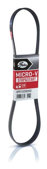 MICRO-V STOP&START A STOP-START SZÍJ A szíjhajtásos start-stop rendszerrel ellátott autókhoz tervezve A start-stop rendszerek motorhajtóanyag-takarékosak, csökkentik a CO 2 -kibocsátást és számos