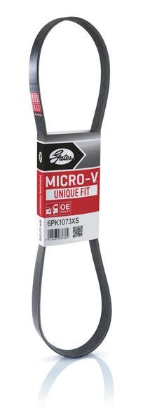 A különleges gumiformula és szövettest révén a Gates Micro-V Stop&Start szíjak ideális megoldást kínálnak.