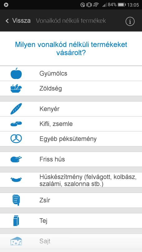 Ezen az oldalon a jelre kattintva tudja kiválasztani, hogy milyen