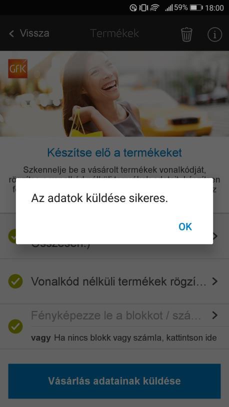 olvashatóak az adatok (termékek neve, stb.