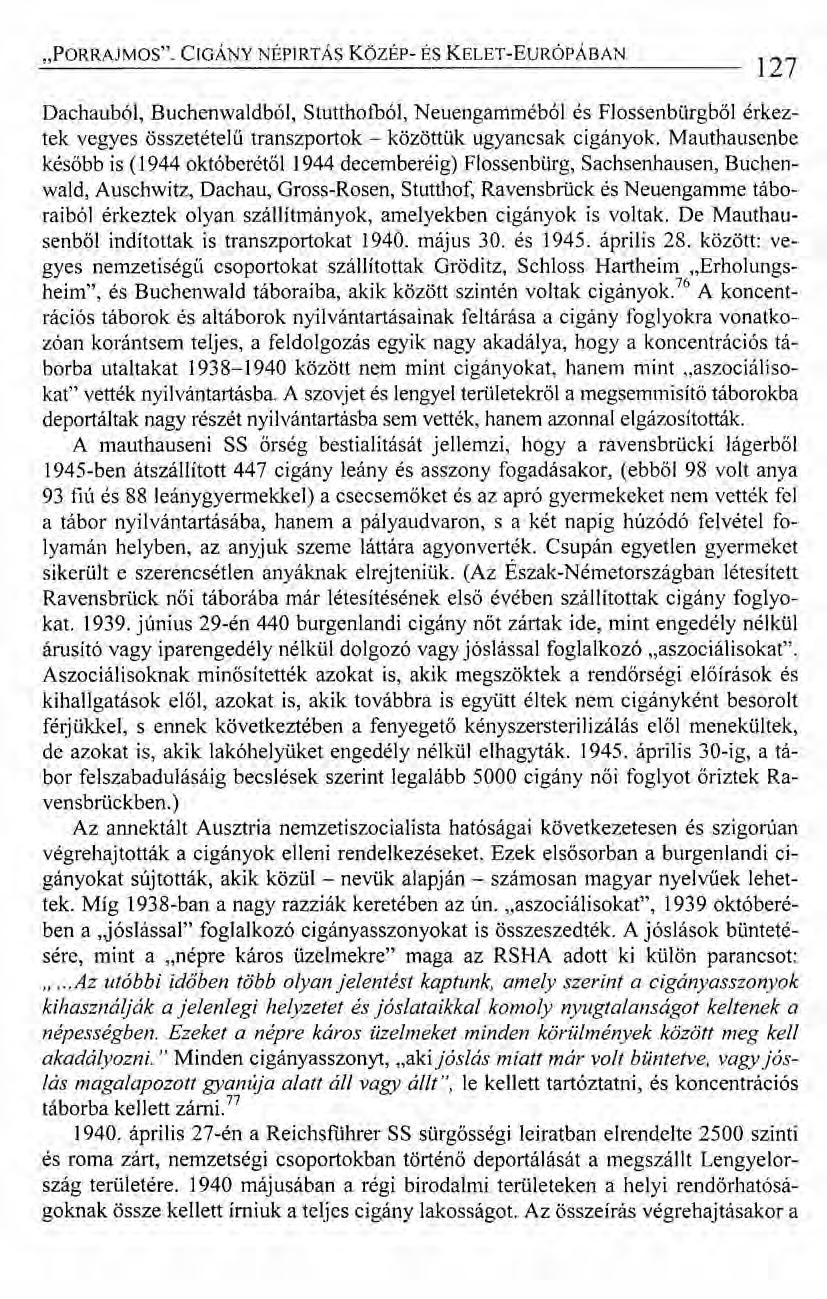 "PORRAJMOS".