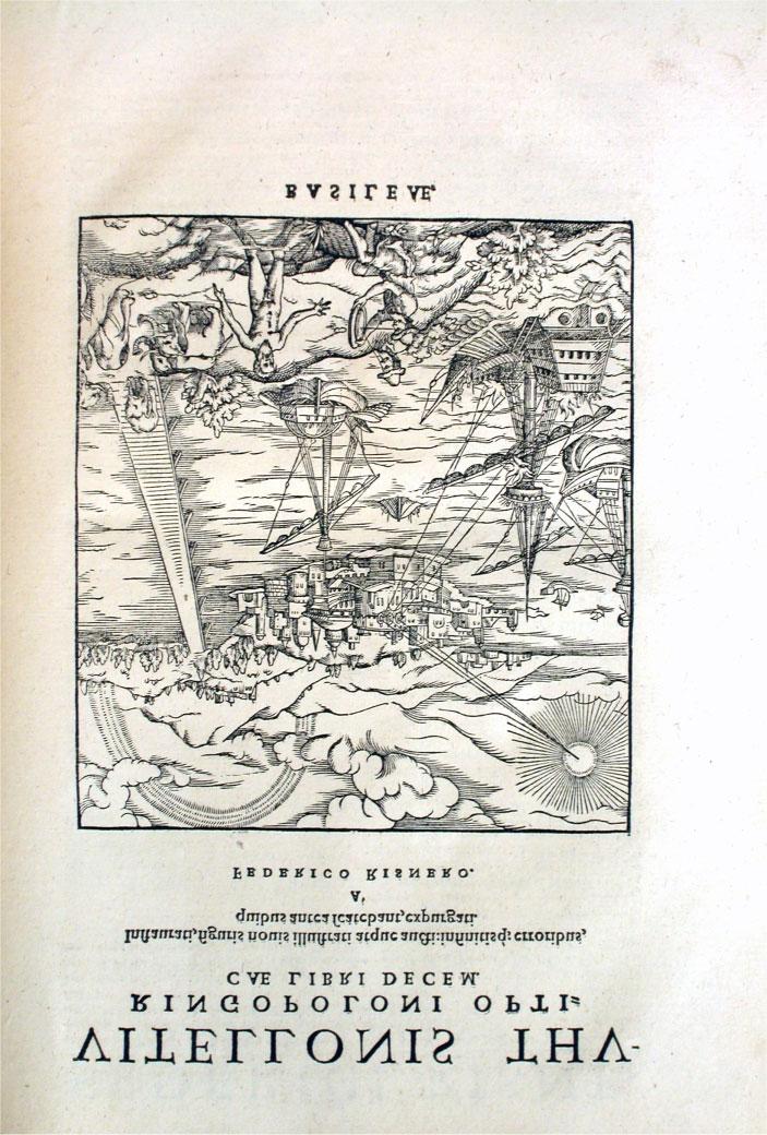 A és 2 között készült Optika (arabul Kitāb al-manāz ir) címû hétkötetes könyve (kitāb jelentése könyv) a legjelentôsebb középkori munkának tekinthetô (5. ábra).