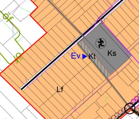A településközpontban lévő Zkp jelű közpark területét pontosítja az új terv és létrehozza a Zkk jelű közkert rendeltetést a templom mellett kialakult önkormányzati tulajdonú kert besorolására (ld.