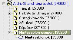 a diploma száma is. Képzések / Hallgatói adatok 2.3.