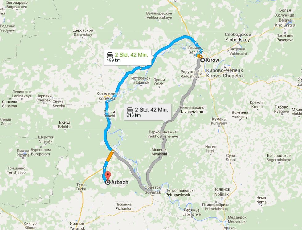 7 Úti- és vadászprogram a kirovi vadászatoknál vasúton érkezve 4. 26.: Indulás Bp.