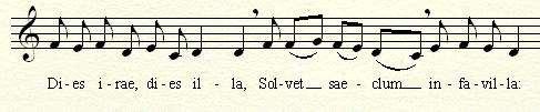 mely egyszólamú, latin nyelvű,