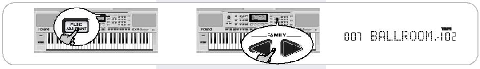 A Music Assistant használata Az EXR-5/EXR-3 új MUSIC ASSISTANT funkciójának segítségével újabb praktikus lehetőség nyílik a játszani kívánt dal beállításainak gyors elvégzésére.