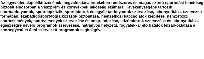 1. Szervezet azonosító adatai 1.1 Név 1.2 Székhely Irányítószám: 8 2 0 0 Település: Veszprém Közterület neve: WARTHA V. Közterület jellege: út Házszám: Lépcsőház: Emelet: Ajtó: 3. 1.3 Bejegyző határozat száma: 0 1.