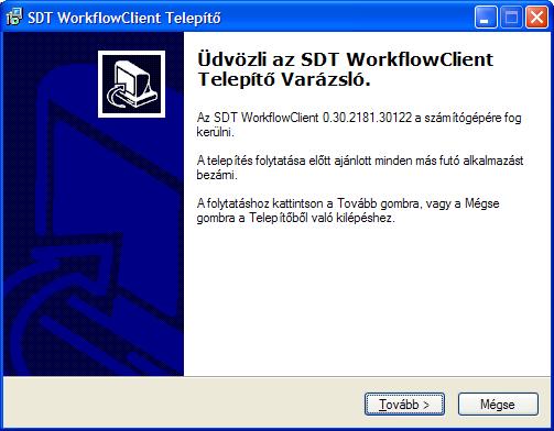MathPlayer SVG: Adobe SVG Viewer 3.0 SDT tananyagszerkesztő alkalmazás A tananyagszerkesztő telepítést a setup.exe fájllal lehet indítani.