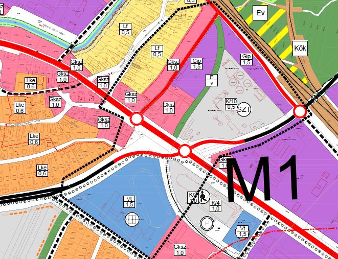 4.2 A határozat tervezet mellékletei A Településszerkezeti Terv módosítás.../2015. ( MÓDOSÍTÁS SORSZÁMA 1.