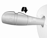 Kanyarodás és sávváltás jelzése a kormánykereket ellentétes irányba mozdítja vagy a kapcsolókart kézzel visszahelyezi a semleges állásába.