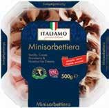 500 g, 1 kg = 1398 Ft GYORSFAGYASZTOTT JÉGKRÉM Amaretti süteménydarabkákkal