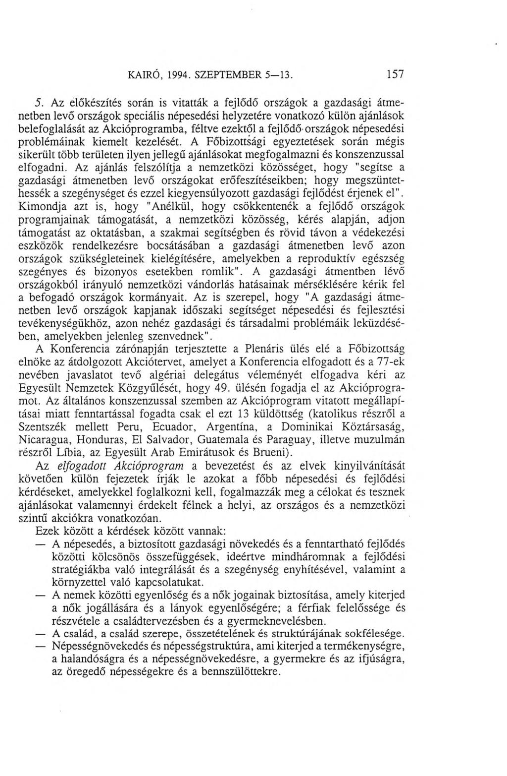 KAIRÓ, 1994. SZEPTEMBER 5-1 3. 157 5.