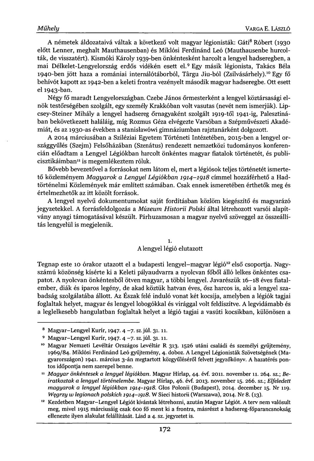 Műhely VARGA E.