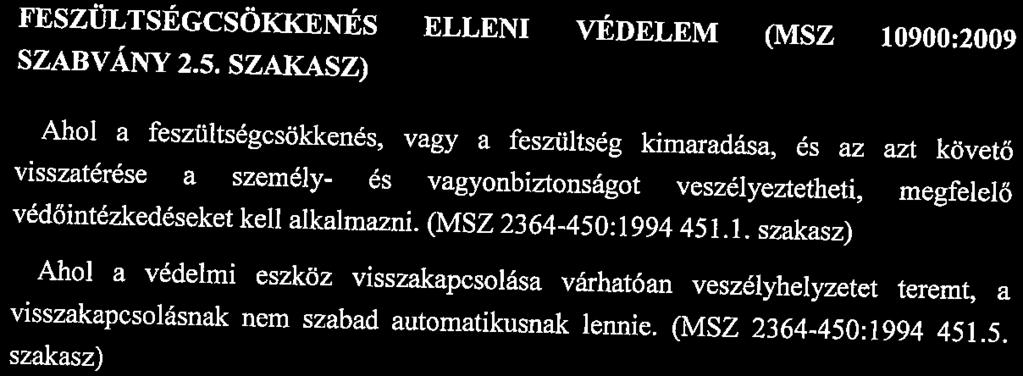 11. oldal 1-íunkaszánl.:16-09/2 VÉDETTSÉG KIALAKÍTÁSÁNAK VIZSGÁLATA (MSZ 10900:2009 SZABVÁNY 2.3.