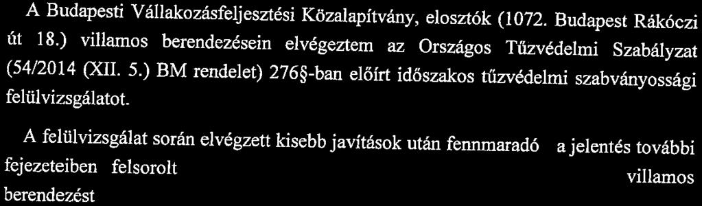 5. oldal Munkaszám: 16-09/2 1.3. ENERGIAELLÁTÁS A létesítmény villamos berendezéseinek energiaellátása kommunális hálózatról történik.