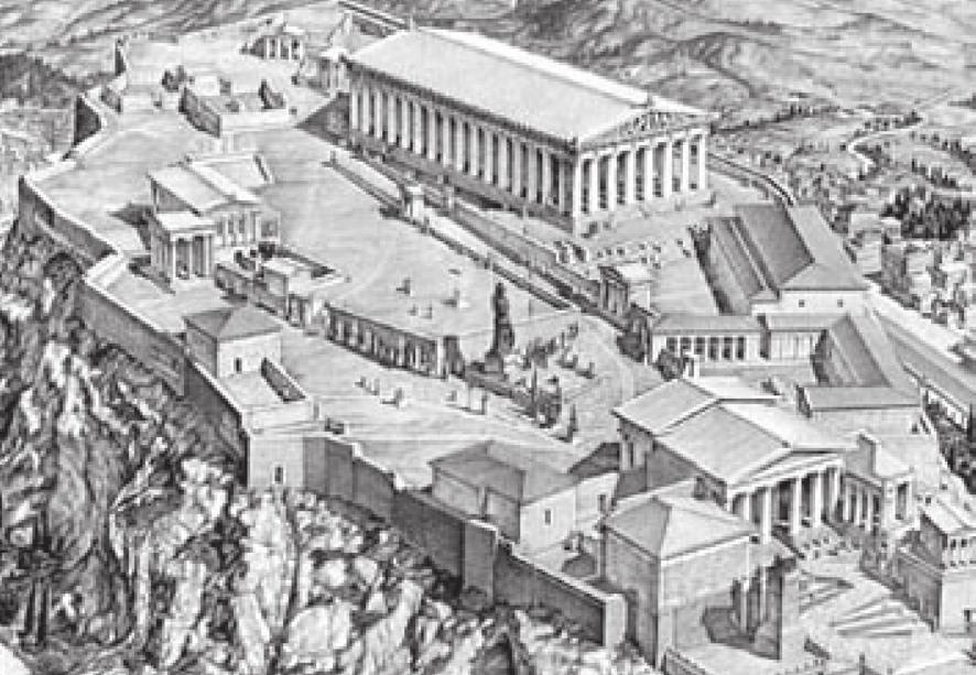 Három jelentős alkotó műveit játszották a görög színészek: Aisz khülosz, Szophoklész, euripidész. A görög színház szabadtéri, félköríves, általában hegyoldalba épített nézőtérrel rendelkezett.