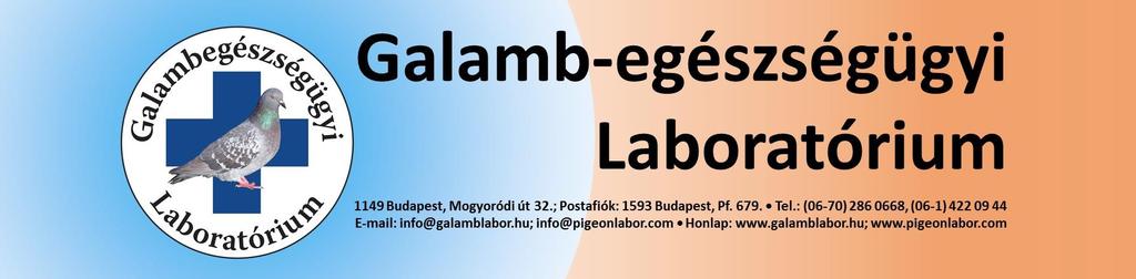 A galambok cirkovírus okozta megbetegedései Írta: dr. Sáfár János, dr. Hegedűs György-Tamás Galamb-egészségügyi Laboratórium 1149 Budapest, Mogyoródi út 32. Tel.: 06-70-286-0668 info@galamblabor.