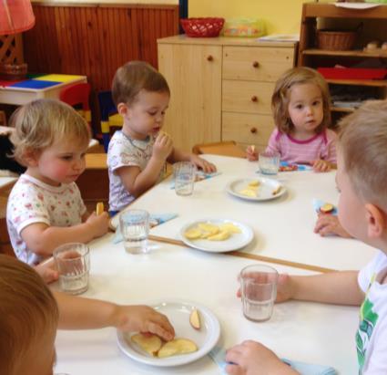 4.4.A BÖLCSŐDEI NEVELÉS MEGVALÓSÍTÁSÁNAK FELTÉTELEI Saját kisgyermeknevelő - rendszer Személyes állandóság elvén nyugszik, a csoport egy része tartozik egy nevelőhöz.