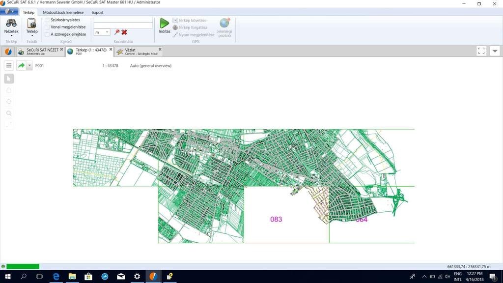 Térképek importálása: 116 db