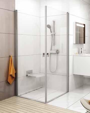 110 900,- + 123 700,- CRV2 + CRV2 - zuhanyajtó + zuhanyajtó - sarokbelépővel sarokbelépővel Két zuhanyajtó kombinálásával tetszőlegesen négyzetes vagy téglalap alaprajzú zuhanysarok alakítható ki.