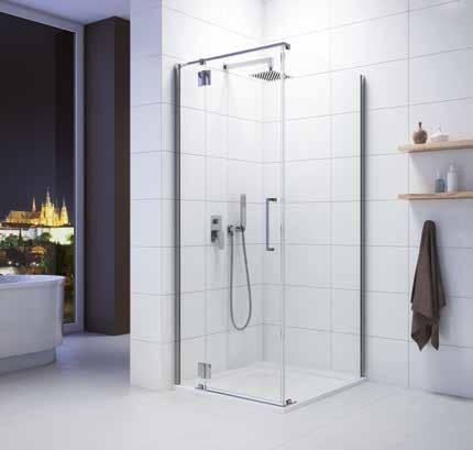 KNDJ2L/SPCE zuhanykabin (nyílóajtós) LOS KNDJ2P/SPCE zuhanykabin (nyílóajtós) JOOS 1 db kifelé nyíló ajtóval eépíthető zuhanytálcával vagy közvetlenül a padló burkolatra.