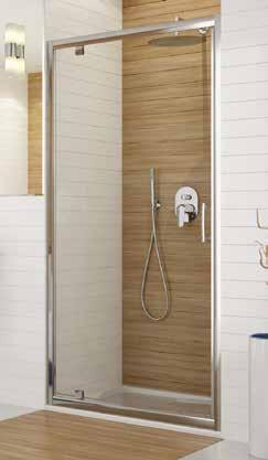 DJ/T5b zuhanyajtó (nyílóajtós) Rendelhető 1 db kifelé nyíló ajtóval (átfordítható!) eépíthető zuhanytálcával vagy közvetlenül a padló burkolatra.