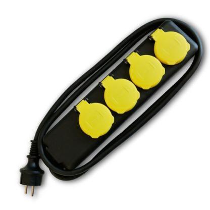 4-fold 250V, 0mm² 77006 Kültéri elosztó 4-es