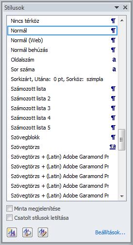 SZE INFORMATIKAI KÉZÉS 2 2 cm legyen. Ezt a Lap elrendezése/oldalbeállítás/margók/egyéni margók paranccsal lehet beállítani.