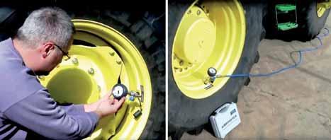 A New Holland T 7.290 típusjelű, elöl VT 600/70 R 30, hátul VT 710/70 R 42 méretű MICHELIN EVOBIB gumiabroncsokkal (1. kép) szerelt traktorral igen kedvező menettulajdonságot értek el.