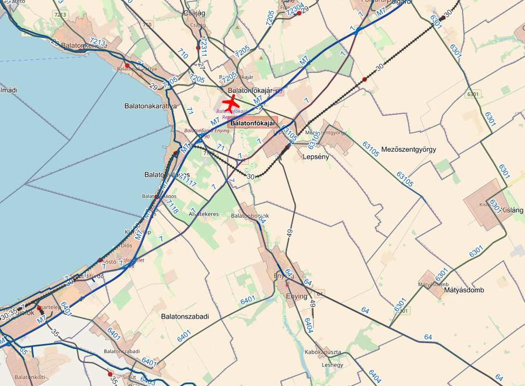Balatonvilágos közlekedési helyzete 1.