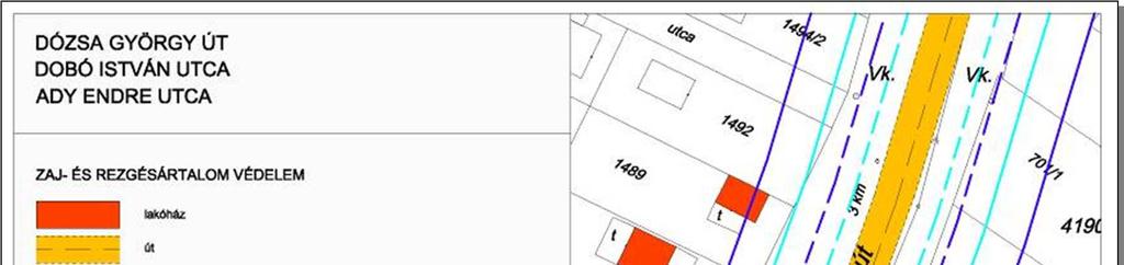 A legnagyobb zajterhelés az Aligai út egy szakaszát és a Felszabadulás utcát érinti.