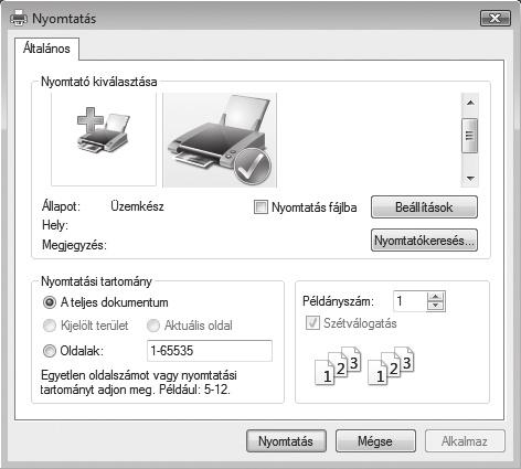 (2) (3) 4 Klikkeljen a [Nyomtatás] gombra.