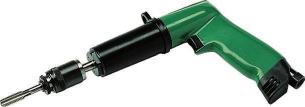 nyomaték: 0,4-4,5 Nm üresjárati fordulatszám: 950 rpm levegő szükséglet: 5,5 l/s méret: 38x230