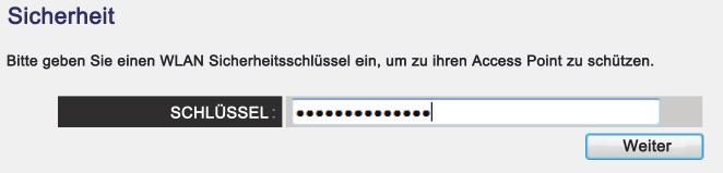 HINWEIS! Sollte der gesuchte Zugangspunkt nicht aufgelistet werden, stellen Sie sicher, dass er aktiv ist und platzieren Sie den Repeater näher an den Zugangspunkt.