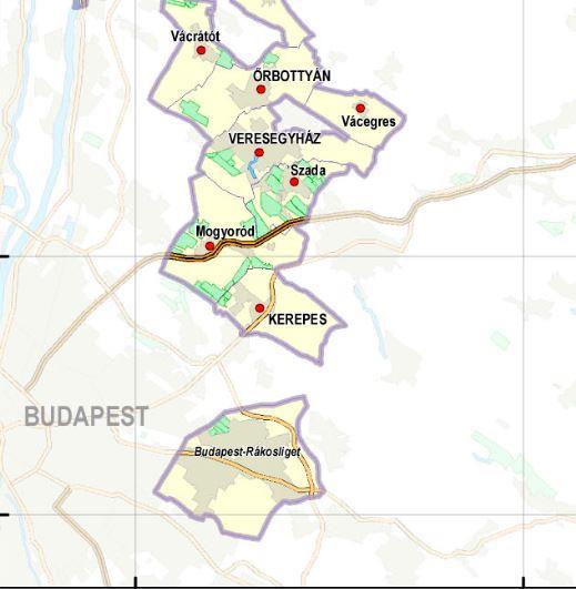 Környezetében a Mátra borvidékének területei találhatóak. Mende Az OTrT 8.
