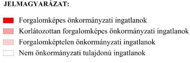 A terület délkeleti felén kialakult lakóterületen a 124/2 hrsz-ú telek szintén az önkormányzat tulajdonában áll, melyet forgalomképes ingatlanként tart fenn.