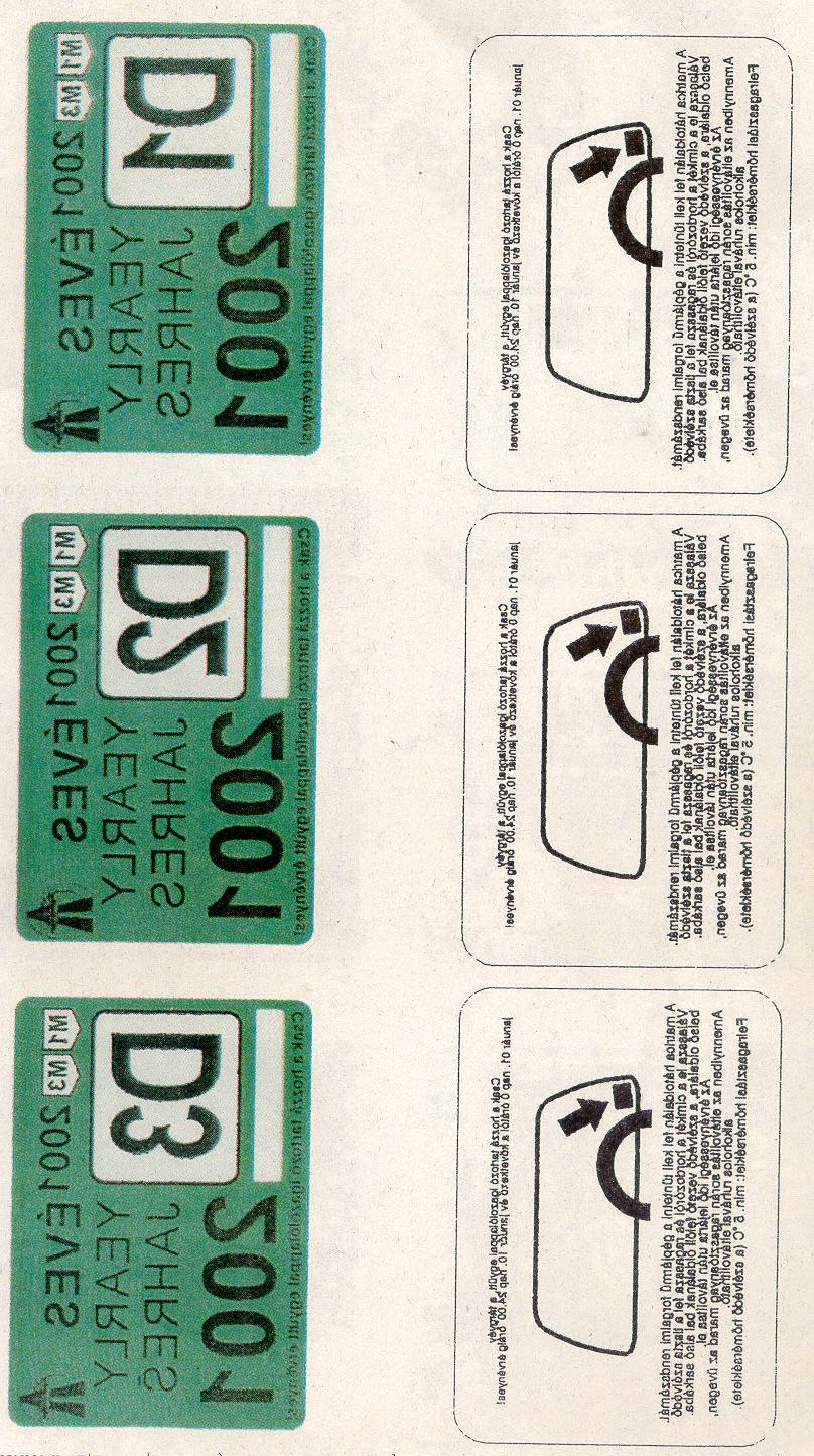 2000/127. szám MAGYAR KÖZLÖNY 8307 3. számú melléklet a 32/2000. (XII. 21.