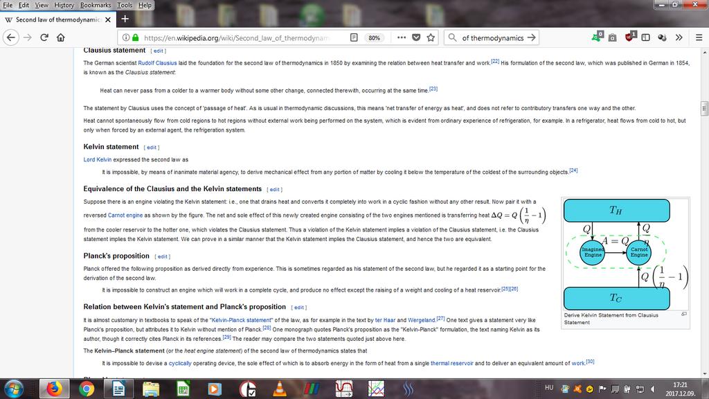 The Second Law therefore implies that for any process which can be considered as divided simply into a subsystem, and an unlimited temperature and pressure