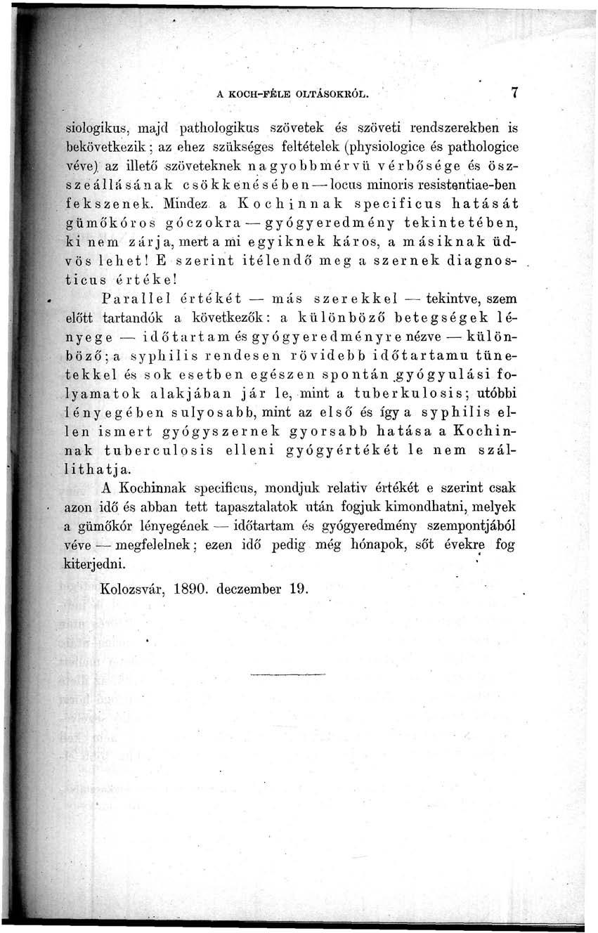 A KOCH-FKLE OLTÁSOKRÓL.