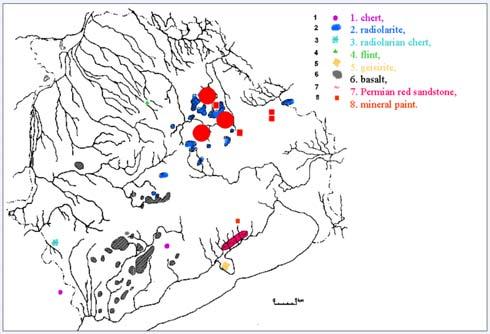 Origin of the raw material for basalt axes of the WE Collection Oláh et al.