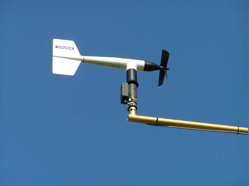 Rotációs szélsebesség mérők Propelleres szélmérő: Előny:
